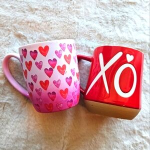 Valentines Day Mug Bundle! Two beautiful Mugs for your Coffee Bar